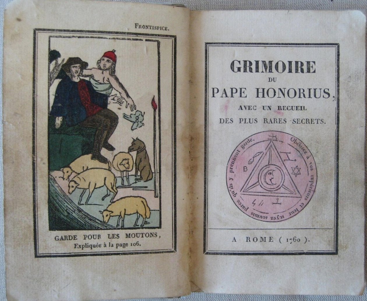 Grimoire av pave Honorius, 1760 av Unbekannt