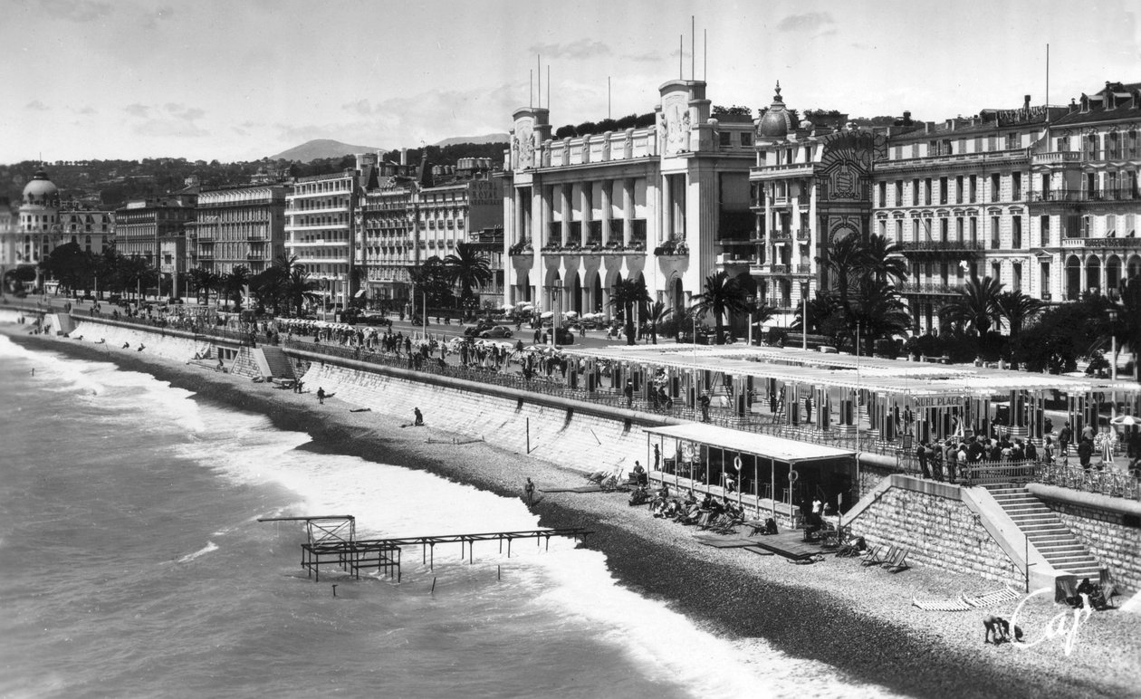 Palais de la Mediterranee på Promenade des Anglais, Nice, Sør-Frankrike, tidlig på 1900-tallet av Unbekannt