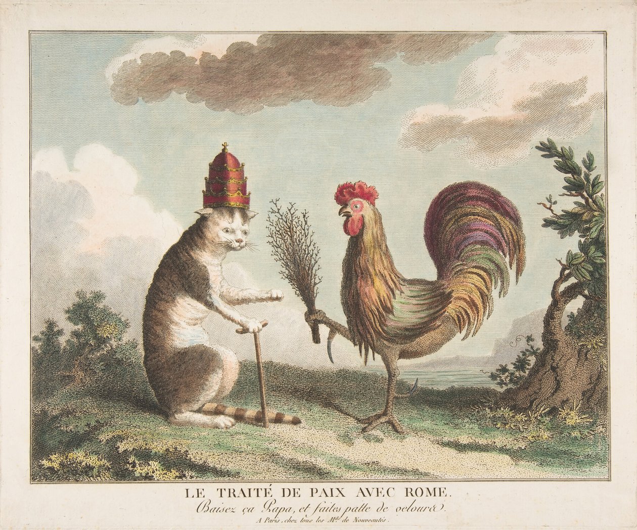Fredsavtalen med Roma Fredstraktaten med Roma, ca. 1789. av Unbekannt