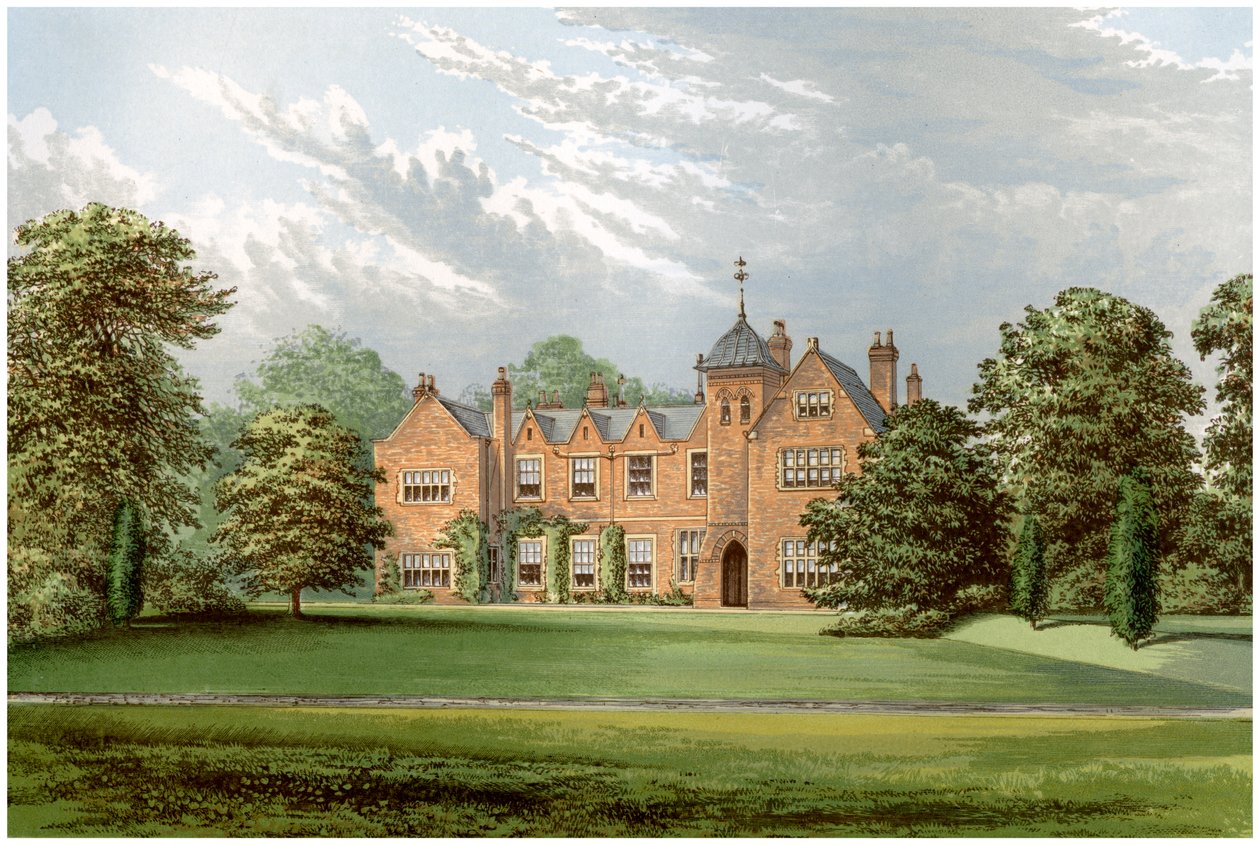 Lea, Lincolnshire, hjemmet til Baronet Anderson, c1880 av Unbekannt