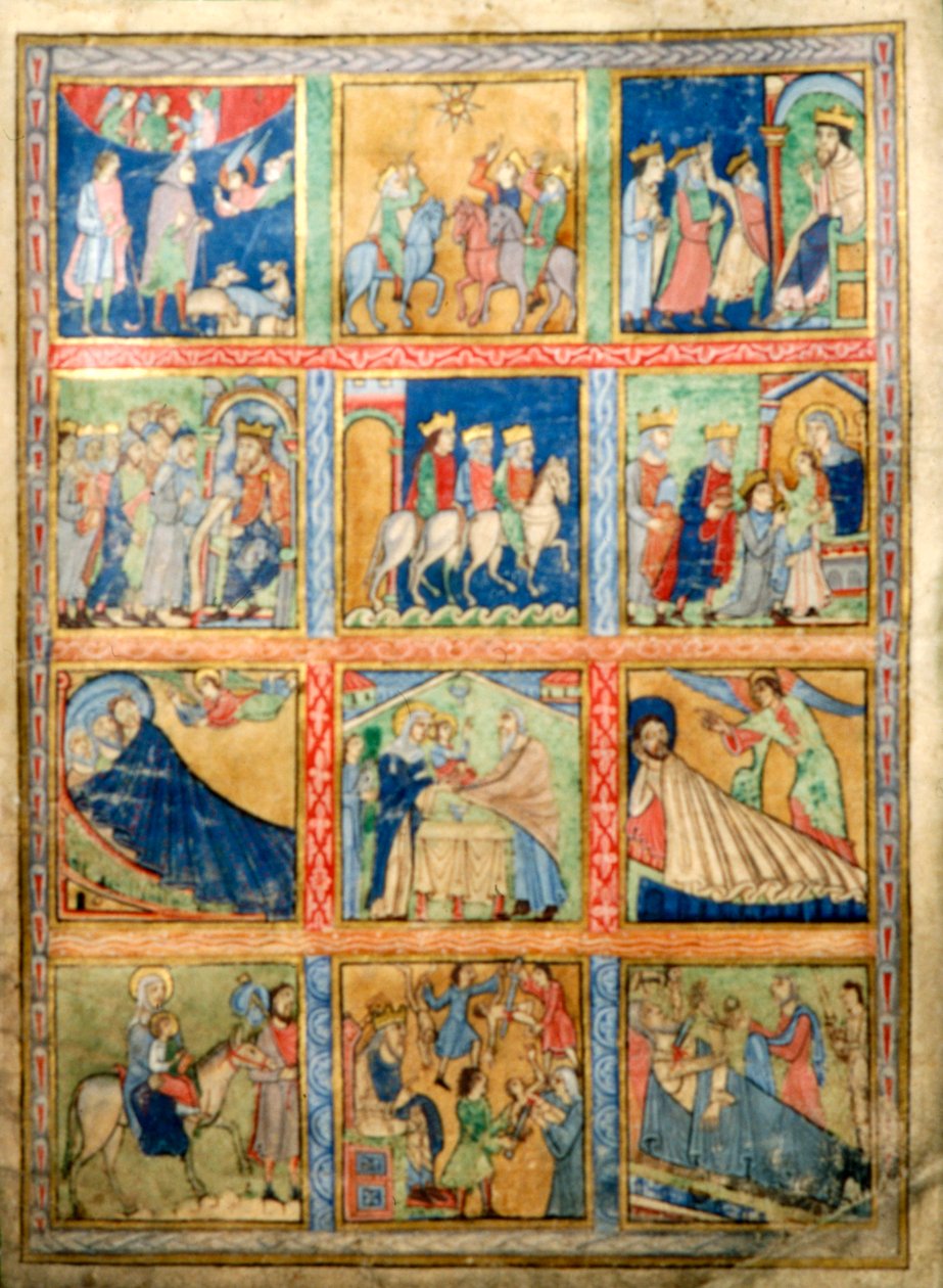 Leaf for a Psalter, Canterbury Christ Church, c1155-1160 av Unbekannt