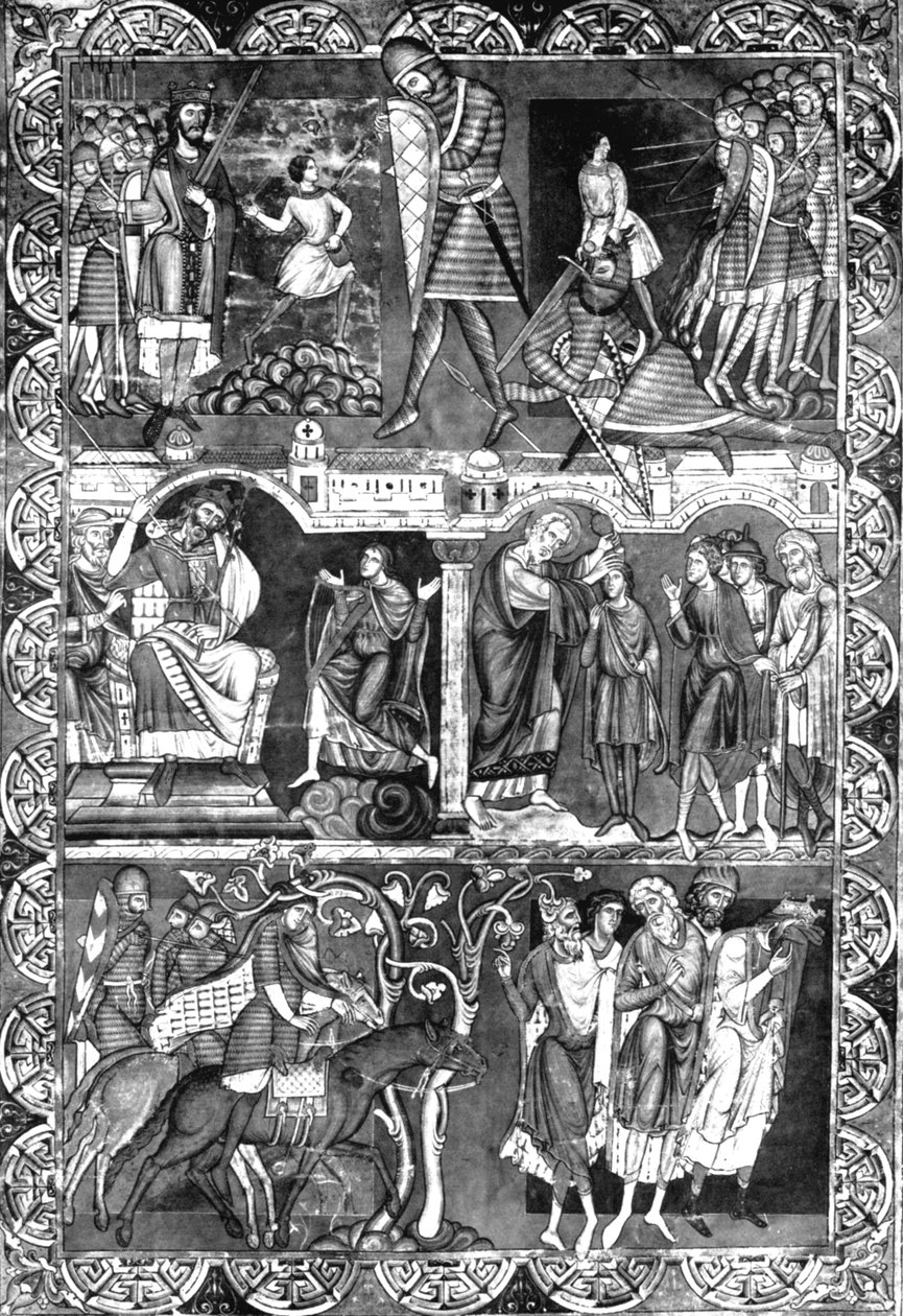 Blad fra en bibel. Winchester, c1160-1170, 1930 av Unbekannt