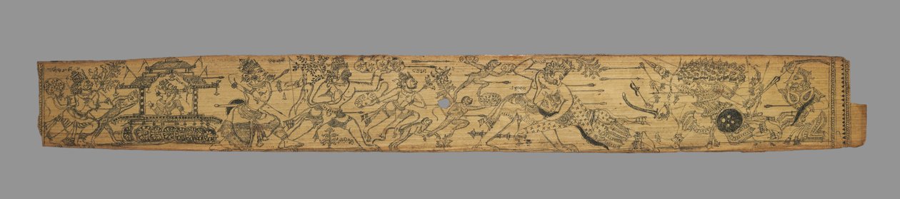 Blad fra en romanse fra Chandrabhanu og Lavanyavati fra Upendra Bhanja..., sent på 1700-tallet. av Unbekannt