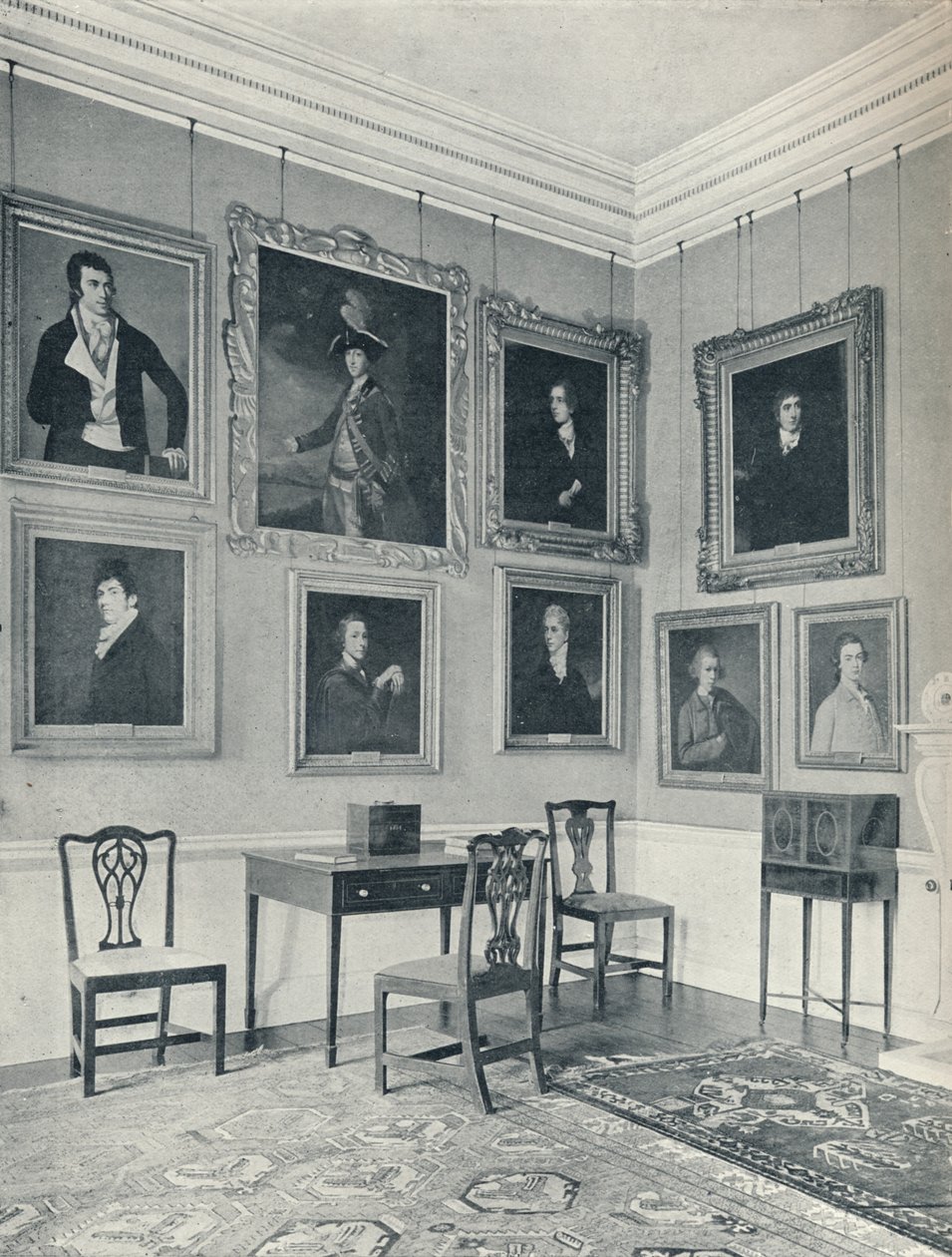Etterlater portretter i salongen, 1926 av Unbekannt