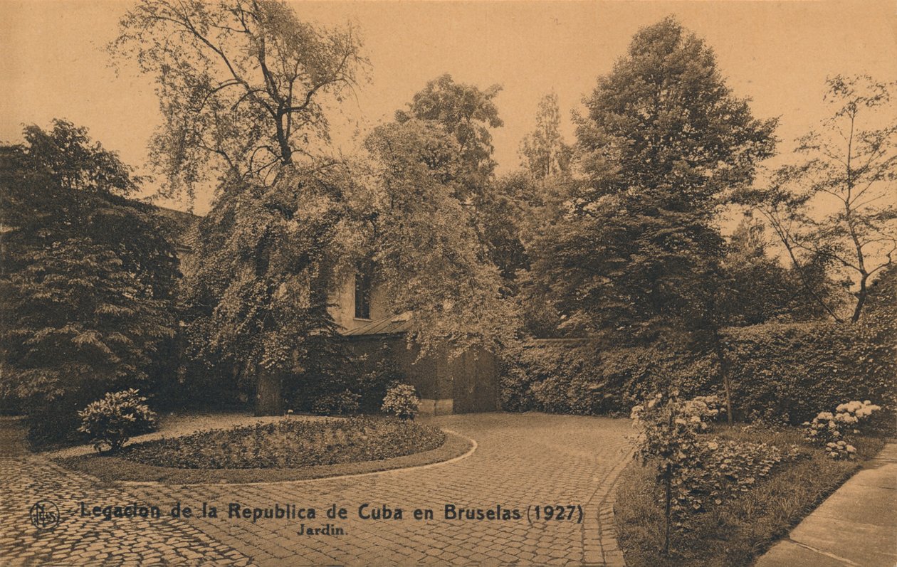 Legasjonen av Republikken Cuba i Brussel 1927 - Garden, c1927 av Unbekannt