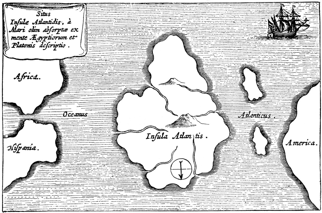 Den legendariske øya Atlantis av Unbekannt