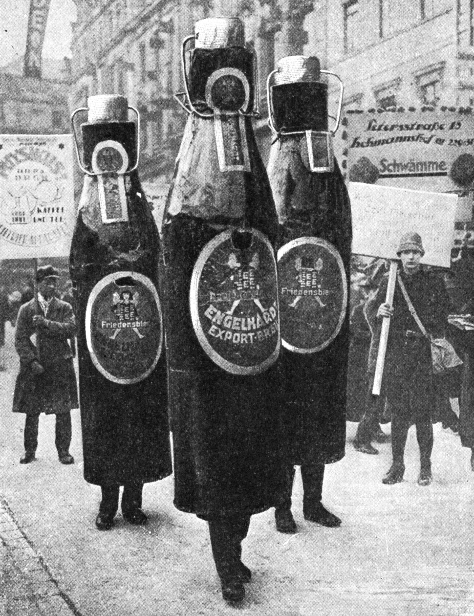 Leipzigs store reklameparade, Leipzig, Tyskland, 1922 av Unbekannt