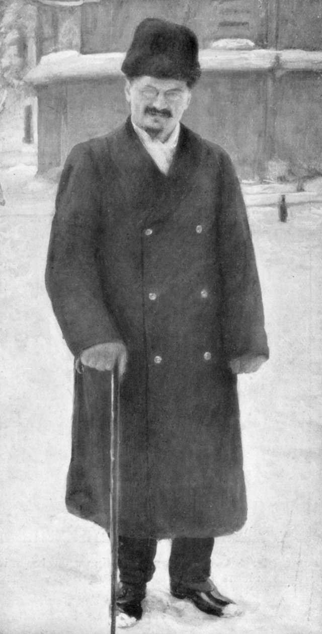 Leon Trotsky i Brest-Litovsk, 7. januar 1918, 1929 av Unbekannt