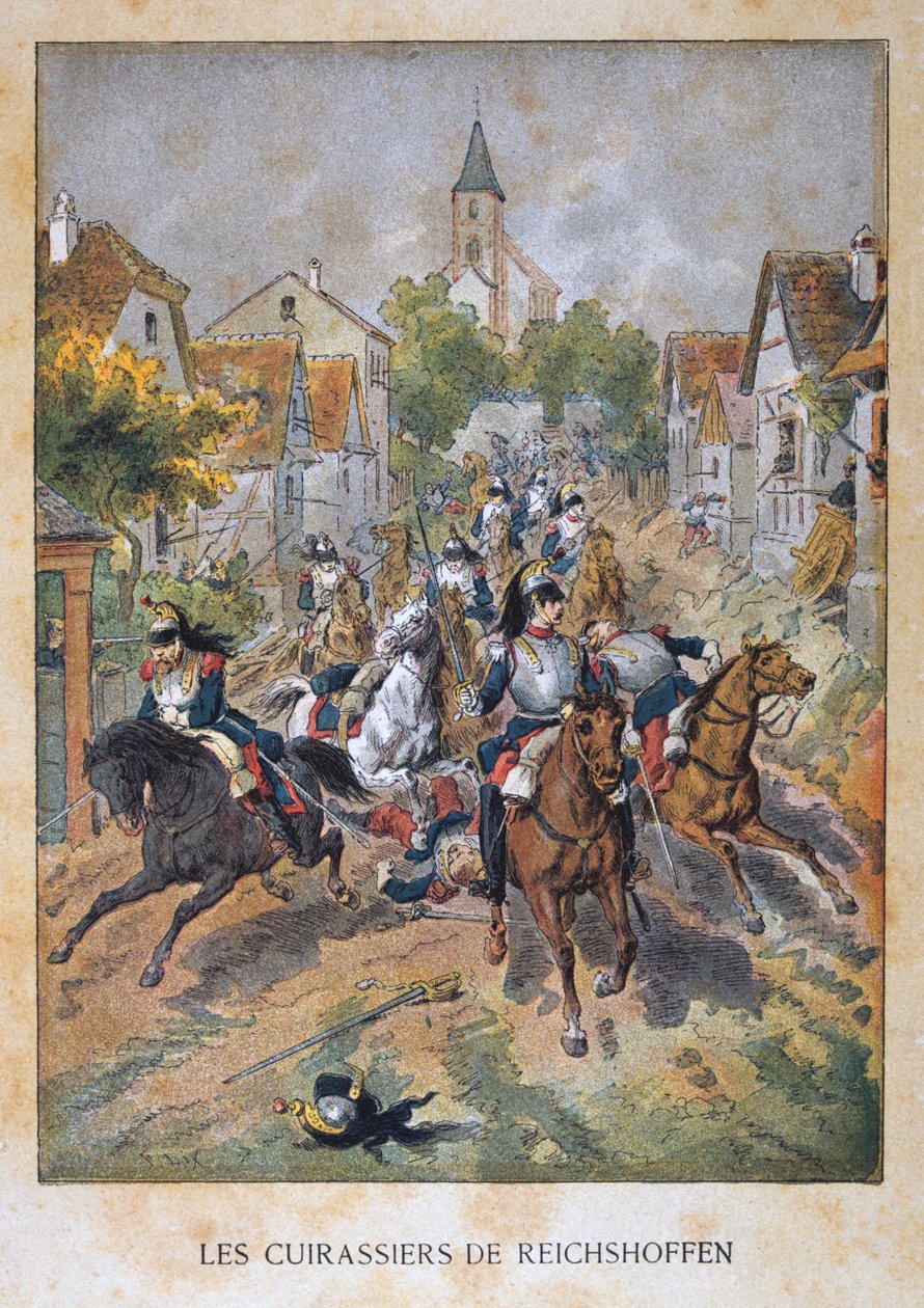 Les Cuirassiers de Reichshoffen, 6. august 1870, fransk-prøyssisk krig, 1870-1871 av Unbekannt