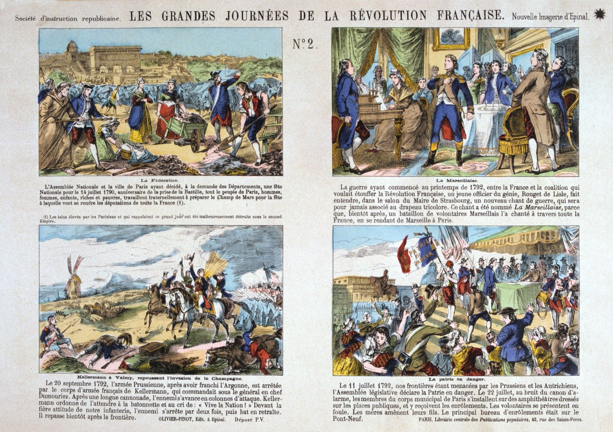 Den franske revolusjonens store dager, revolusjonen i 1789, Frankrike av Unbekannt