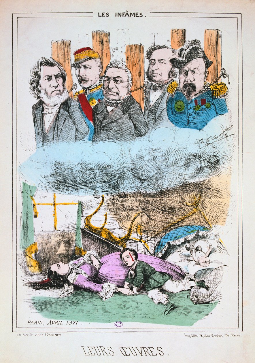The Infames, Paris Commune, april 1871 av Unbekannt