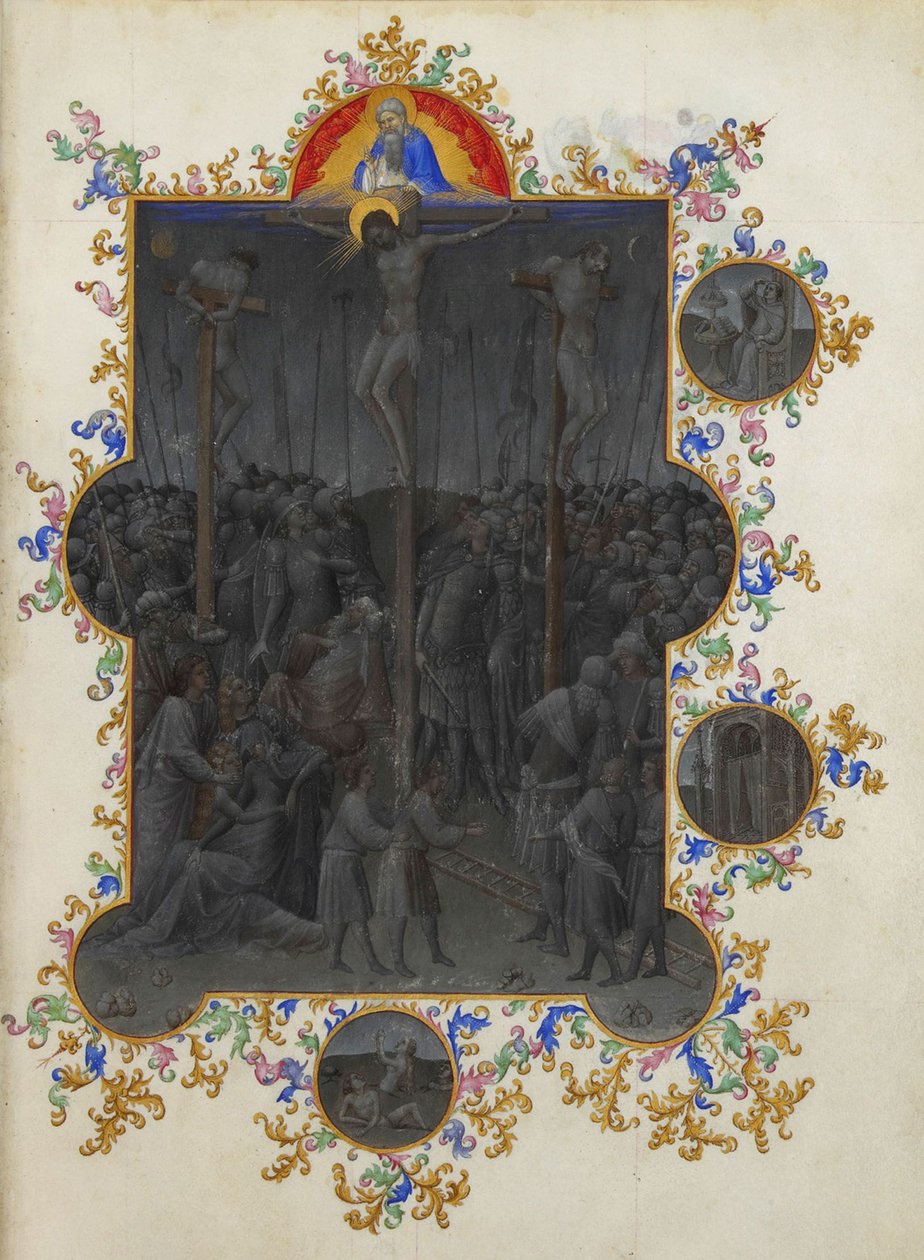 Les Très Riches Heures du Duc de Berry, Folio 153r - The Death of Christ av Unbekannt