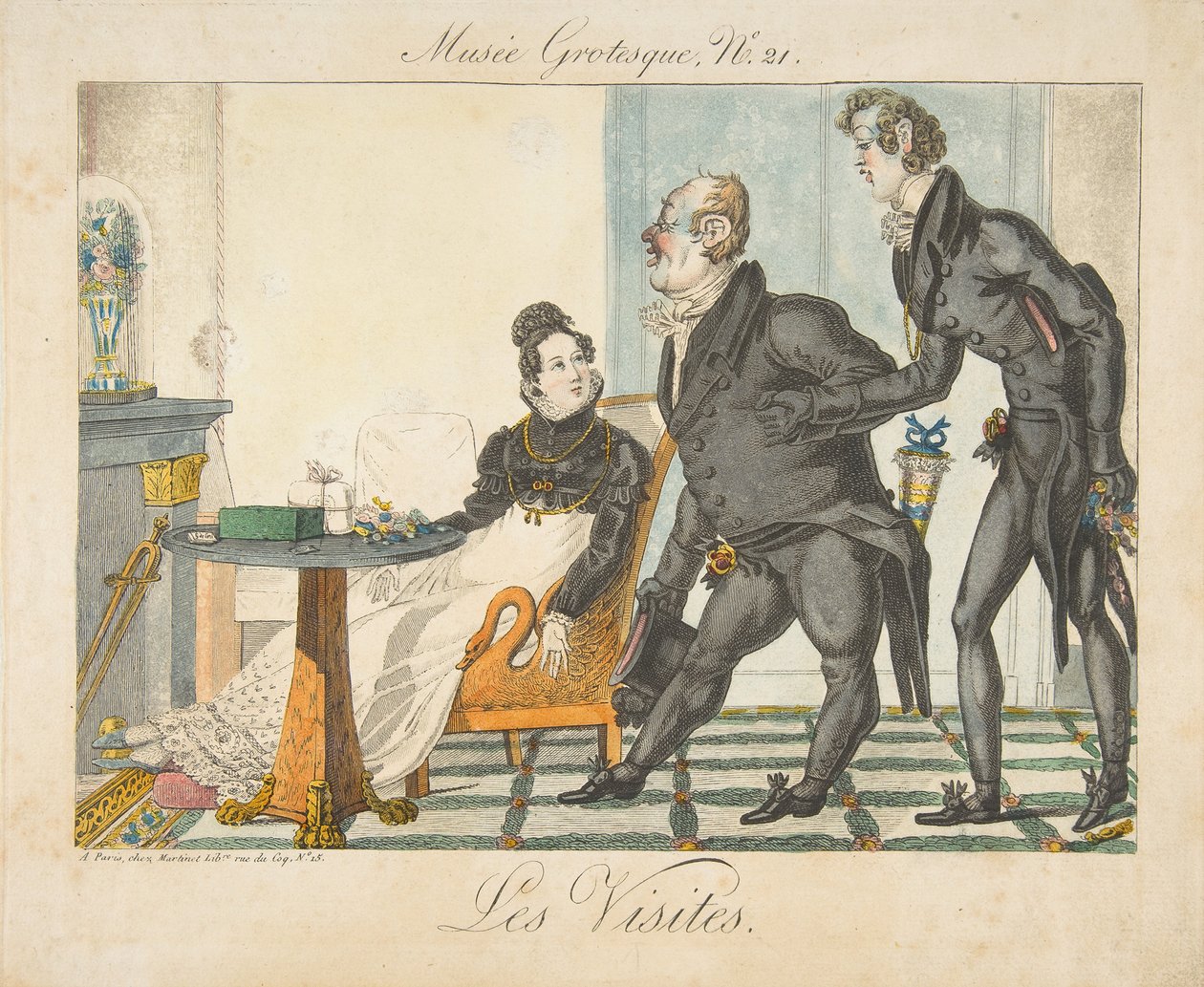 The Visits, Musée Grotesque, nr. 21, tidlig på 1800-tallet. av Unbekannt