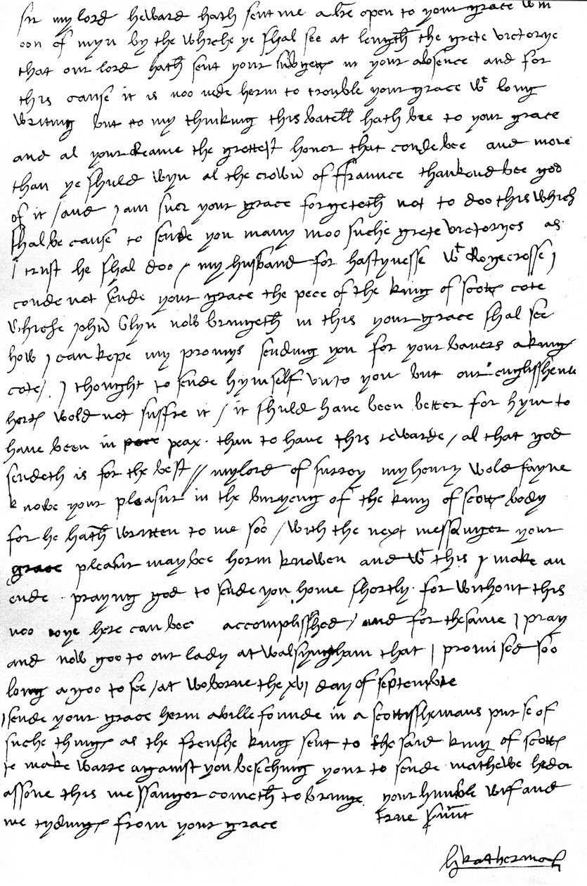 Brev fra Katherine av Aragon som regent, til mannen hennes, kong Henry VIII i Frankrike, som kunngjorde den engelske seieren over den skotske hæren ved Flodden og døden til kong James IV av Skottland av Unbekannt