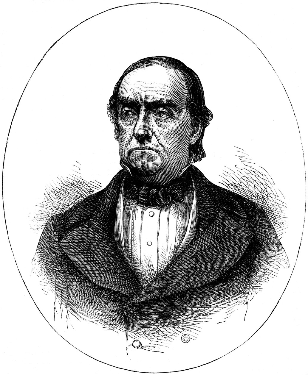 Lewis Cass , amerikansk soldat, statsmann og historiker, c1880 av Unbekannt