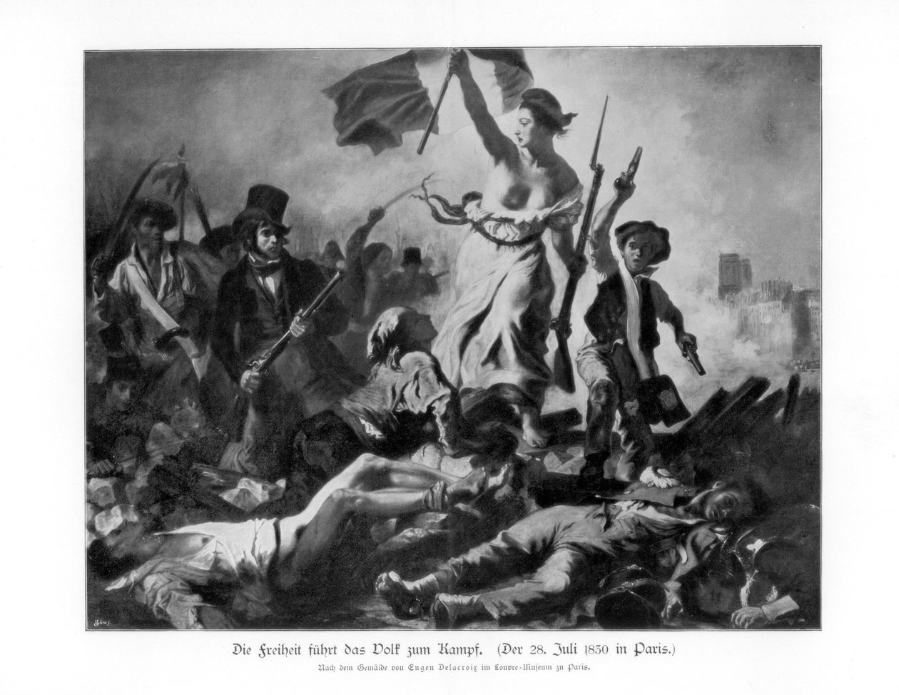 Liberty Leading the People 28. juli 1830 1900 av Unbekannt