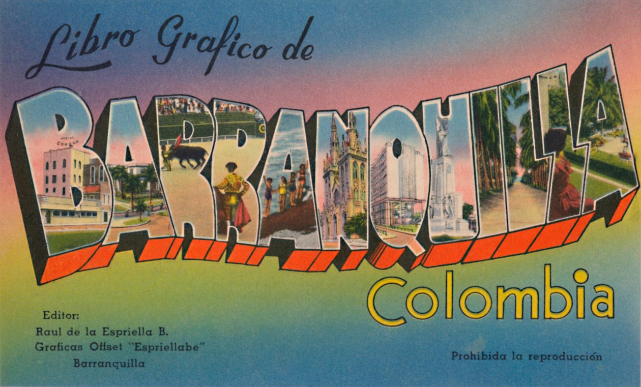 Graphic Book of Barranquilla Colombia, c1940-tallet av Unbekannt