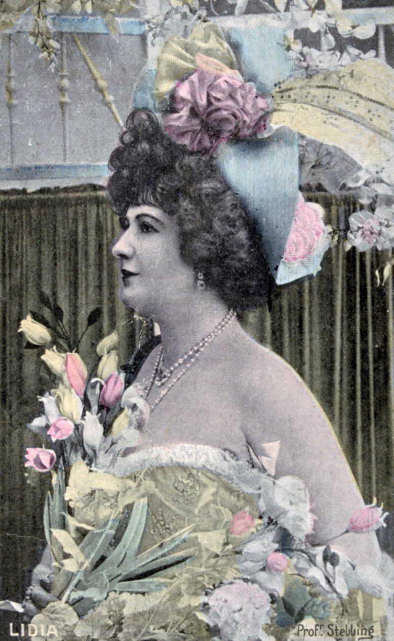 Lidia, vintage fransk postkort, c1900 av Unbekannt