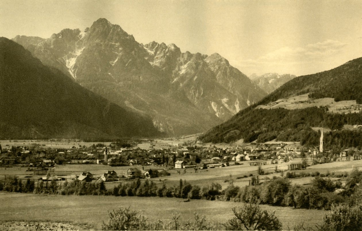 Lienz og Spitzkofel, Tyrol, Østerrike, c1935. av Unbekannt