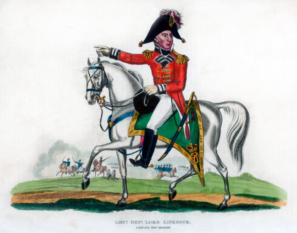 Generalløytnant Lord Linedock, 1816 av Unbekannt