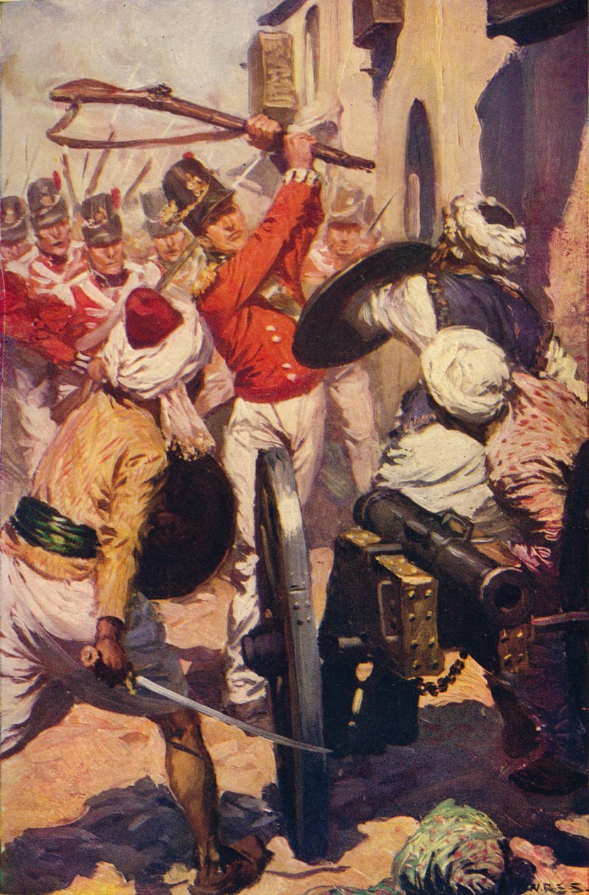 Løytnant Pattinson ved nærvær av Karyguam, 1818 c1912 av Unbekannt