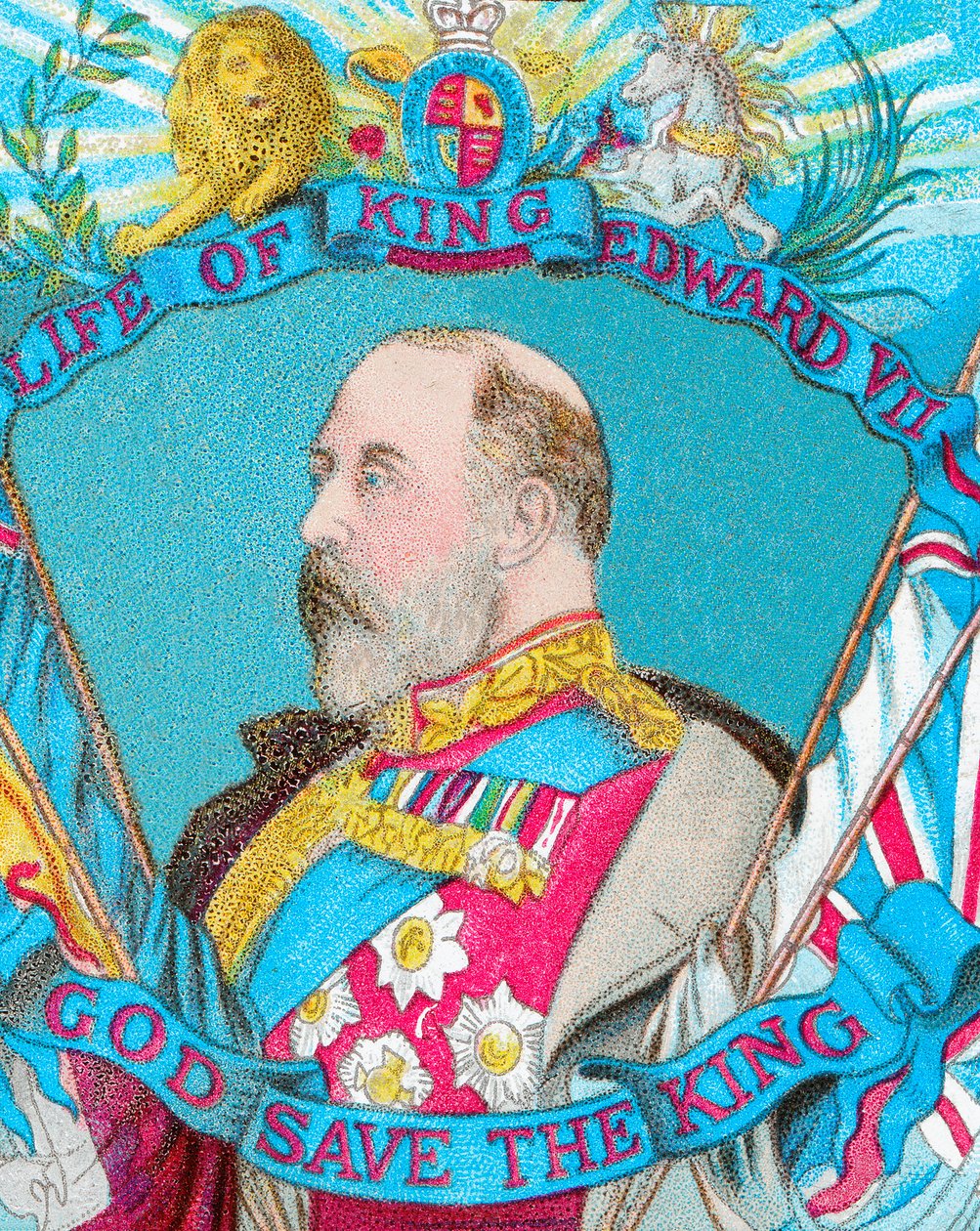 Livet til kong Edward VII: God Save the King, c1902 av Unbekannt