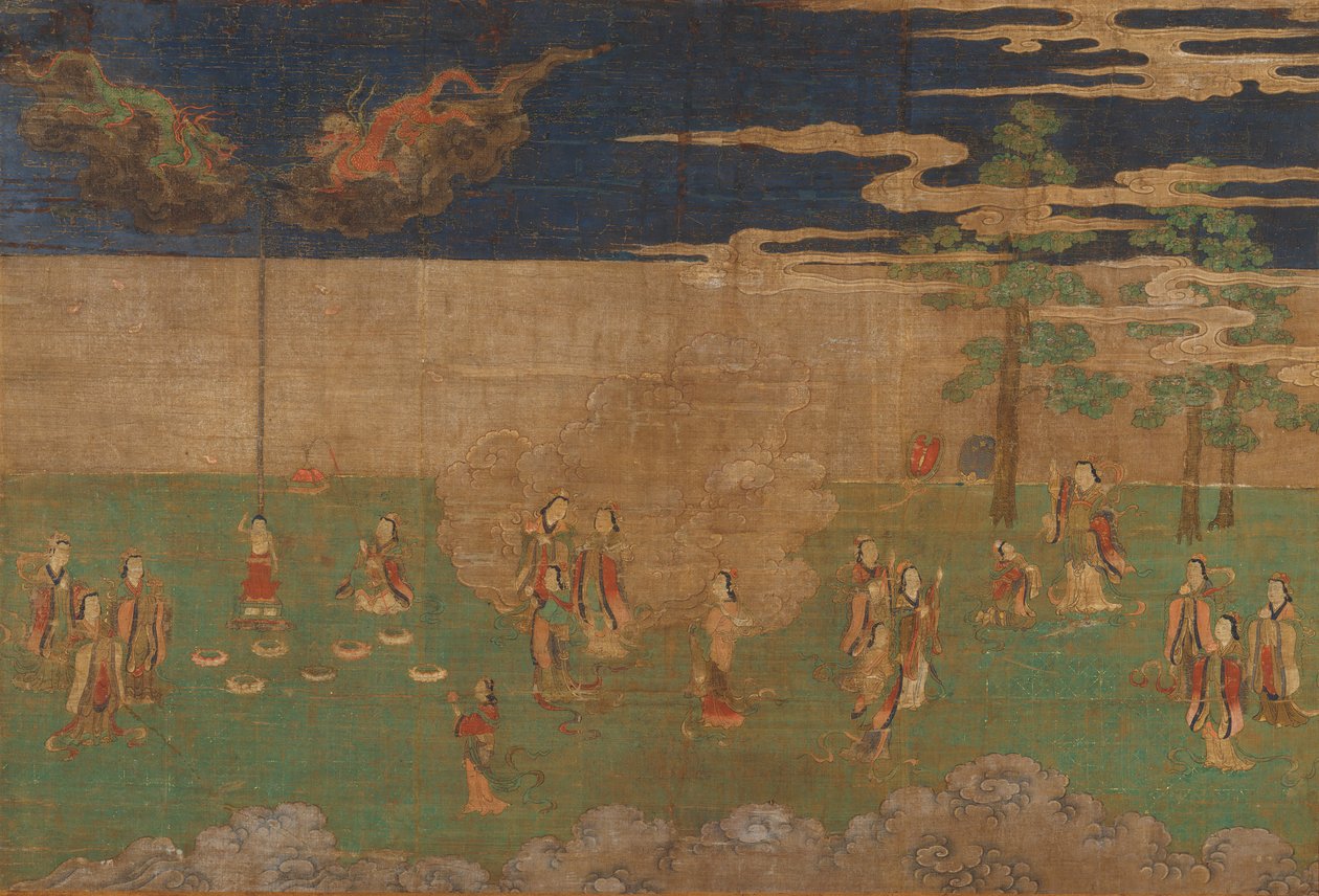 Life of the Buddha: The Birth of the Buddha, tidlig på 1400-tallet. av Unbekannt