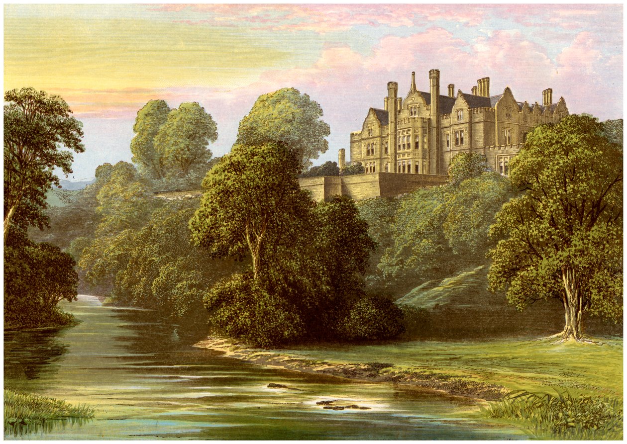 Lilburn Tower, Northumberland, hjemmet til Collingwood-familien, c1880 av Unbekannt