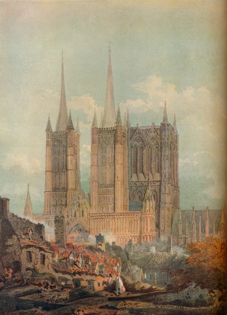 Lincoln Cathedral, 1794, 1921 av Unbekannt