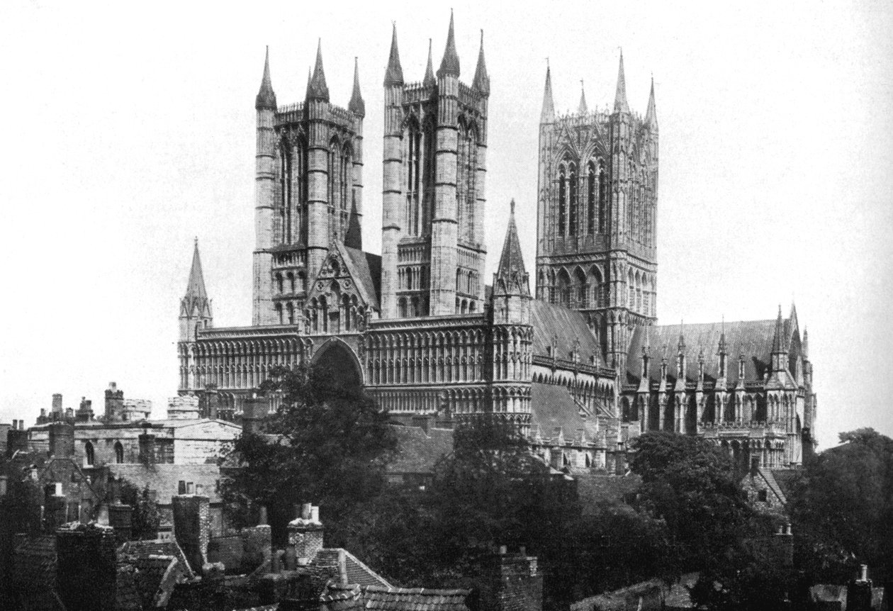 Lincoln katedral, 1926 av Unbekannt