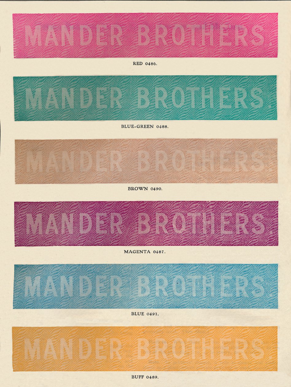 Linotype-praksis - Mander Brothers-annonse, 1910 av Unbekannt
