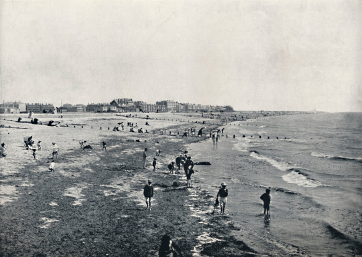Littlehampton - Padling ved lavt vann, 1895 av Unbekannt