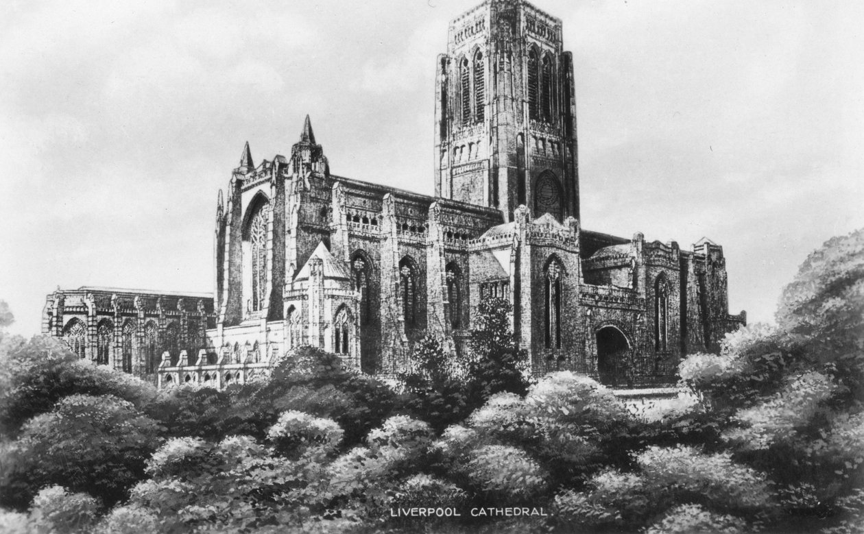 Liverpool Cathedral, Liverpool, Merseyside, tidlig på 1900-tallet av Unbekannt