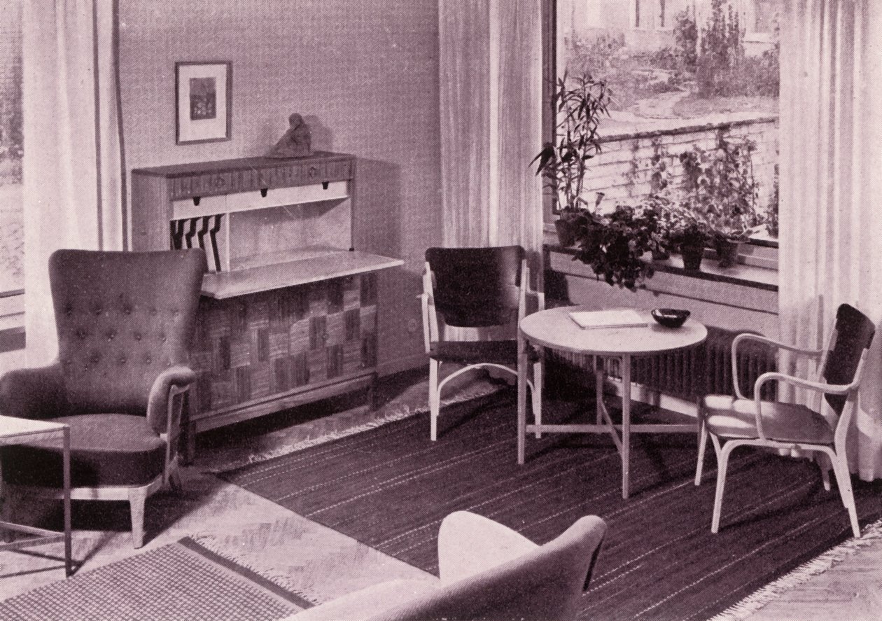 Stuemøbler av Carl-Axel Acking, laget av A.B. Svenska Mobelfabrikerna, 1949. av Unbekannt
