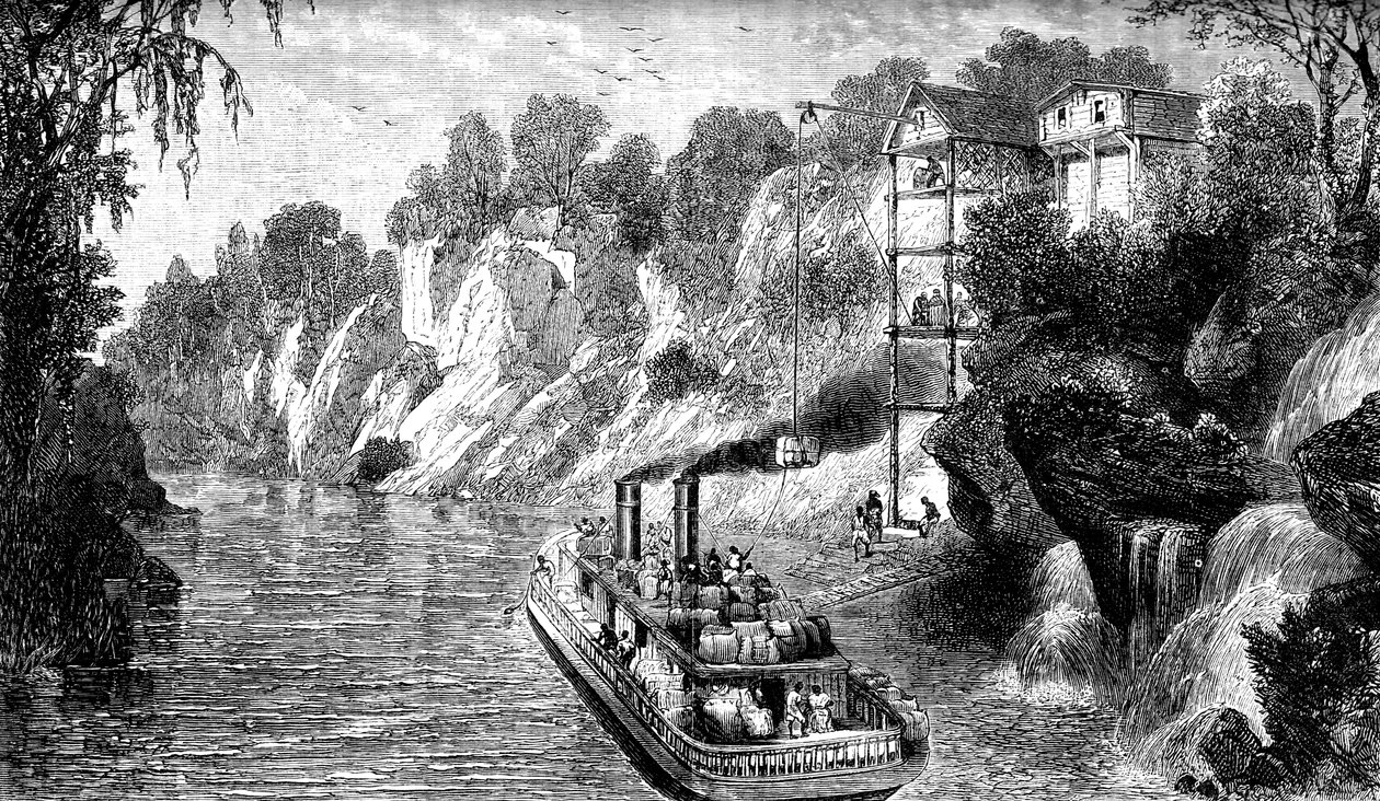 Laster en bomullsdamper, USA, c1880 av Unbekannt