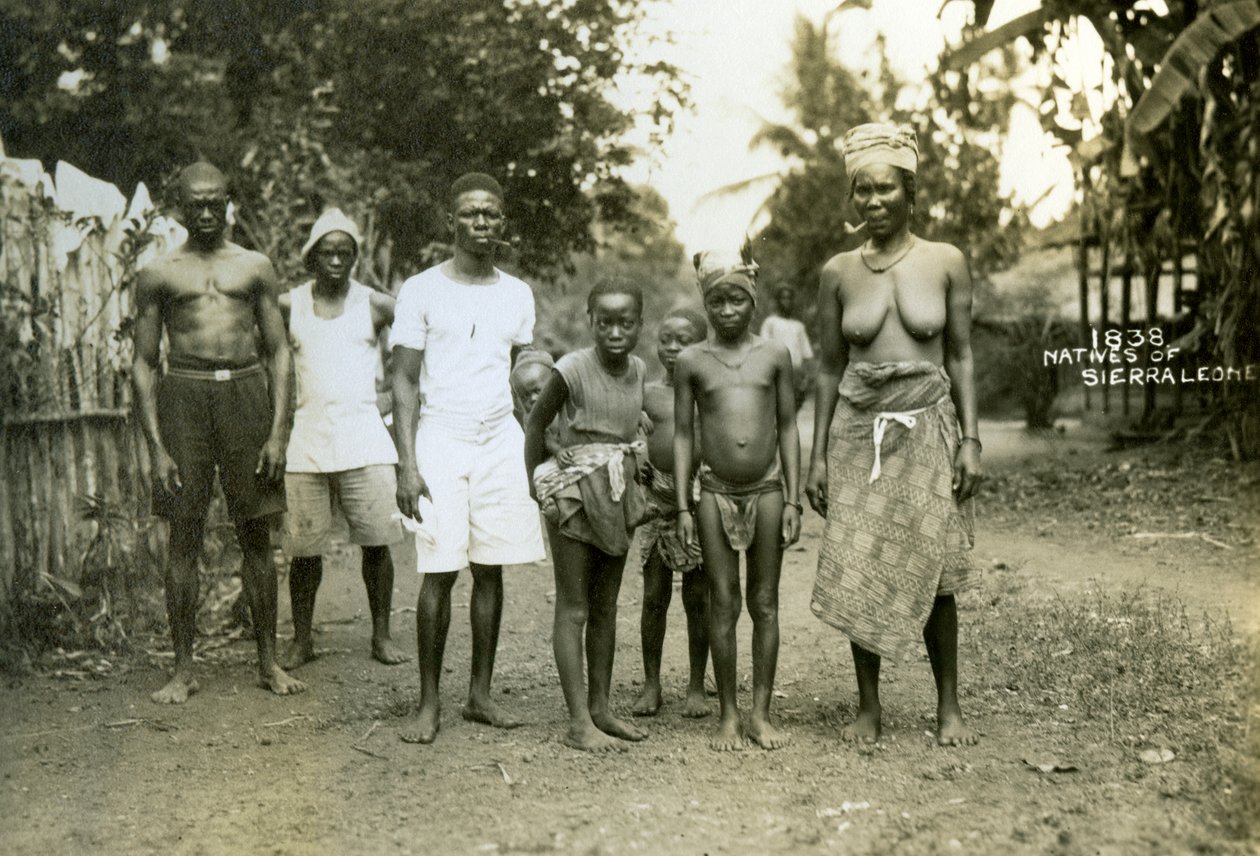 Lokale mennesker, Sierra Leone, 1900-tallet av Unbekannt