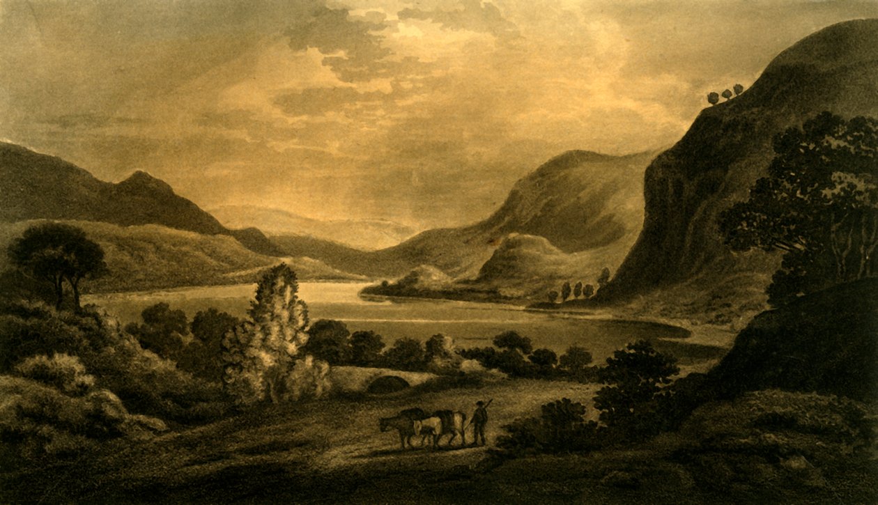 Loch Lubnaig, West-end, 1802. av Unbekannt
