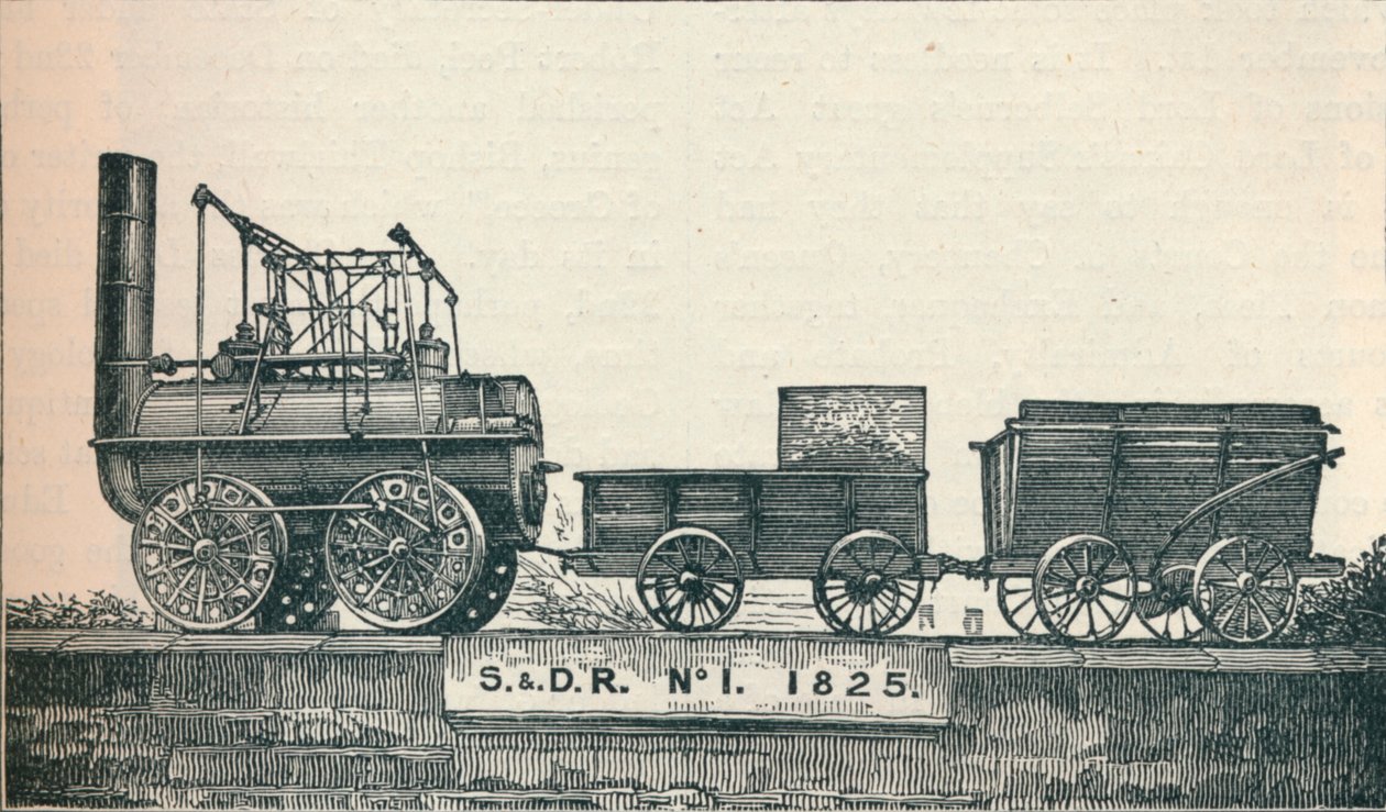 Locomotion nr. 1, bygget for Stockton & Darlington Railway, 1825 1906 av Unbekannt
