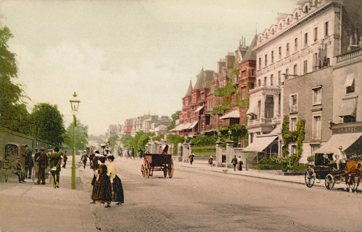London. Bayswater Road, ca 1900-tallet. av Unbekannt