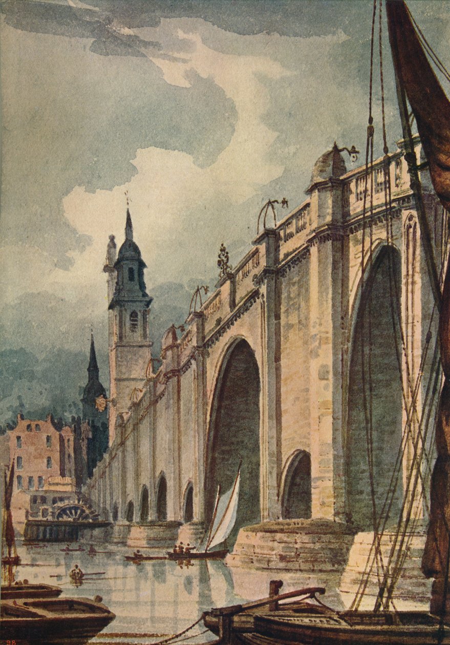 London Bridge, 1893, c1915 av Unbekannt