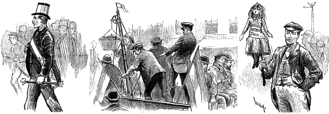 London Dockers Strike, september 1889 av Unbekannt