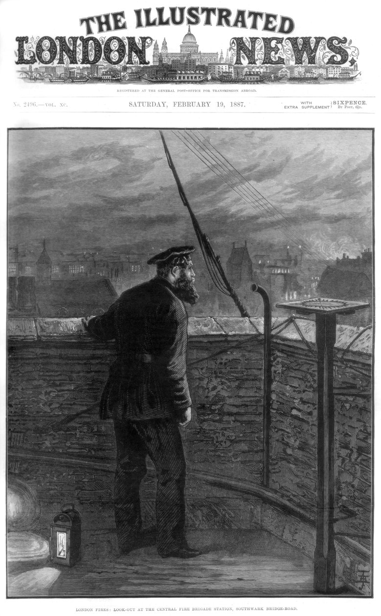 London branner, 1887 av Unbekannt