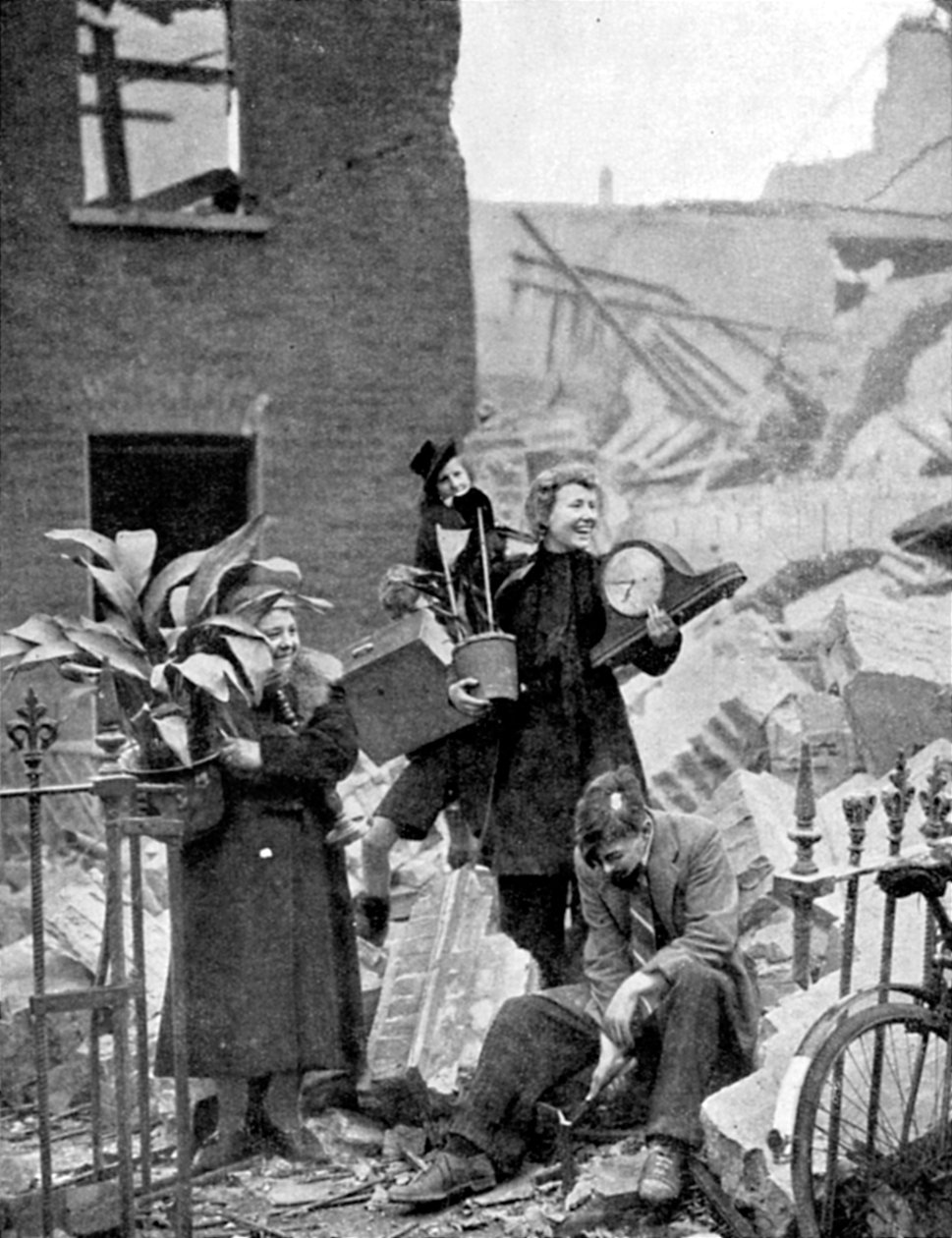 Londonboere ble hjemløse av et tysk luftangrep under Blitz, andre verdenskrig, oktober 1940 av Unbekannt