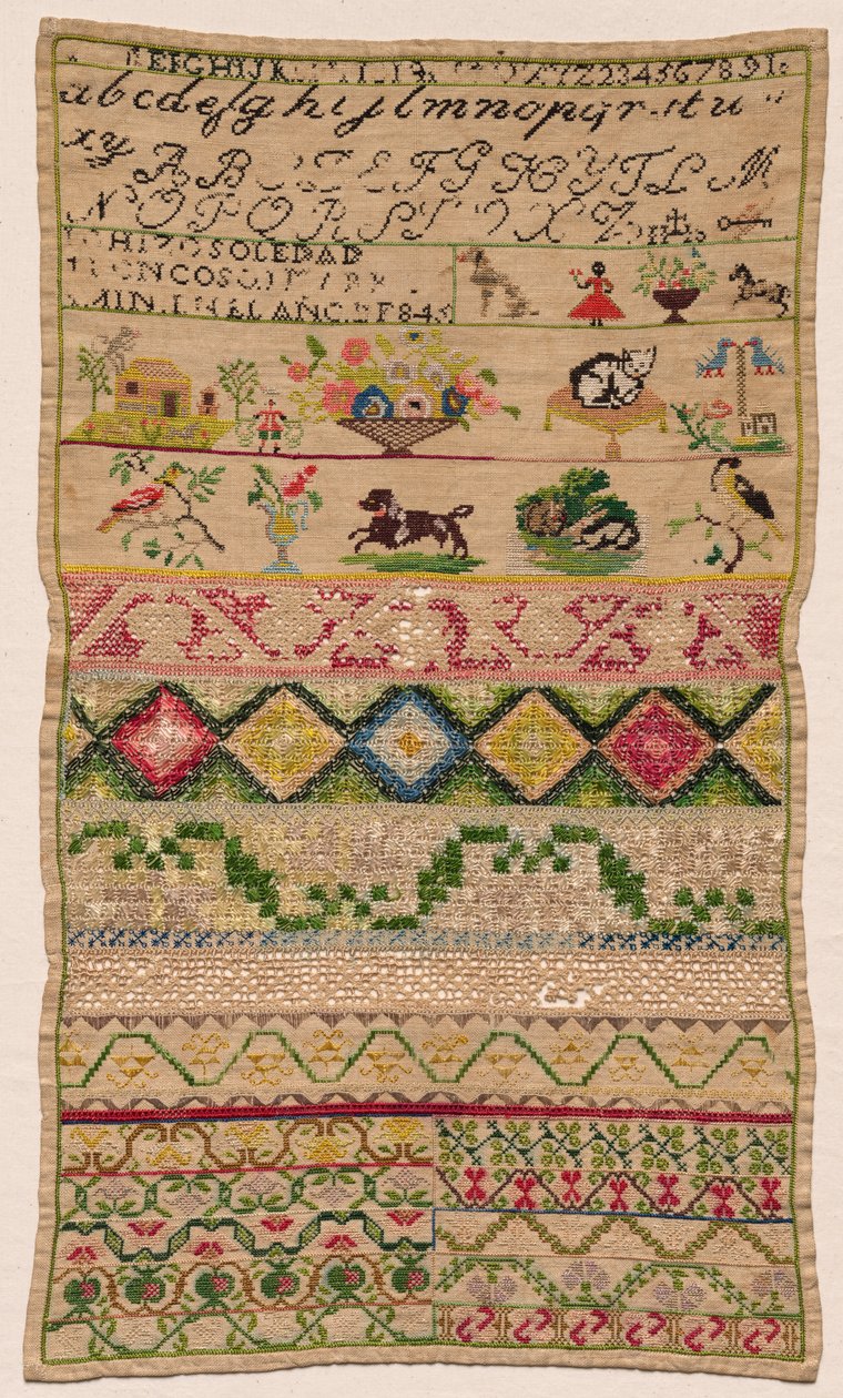 Lang prøvetaker, 1845. av Unbekannt