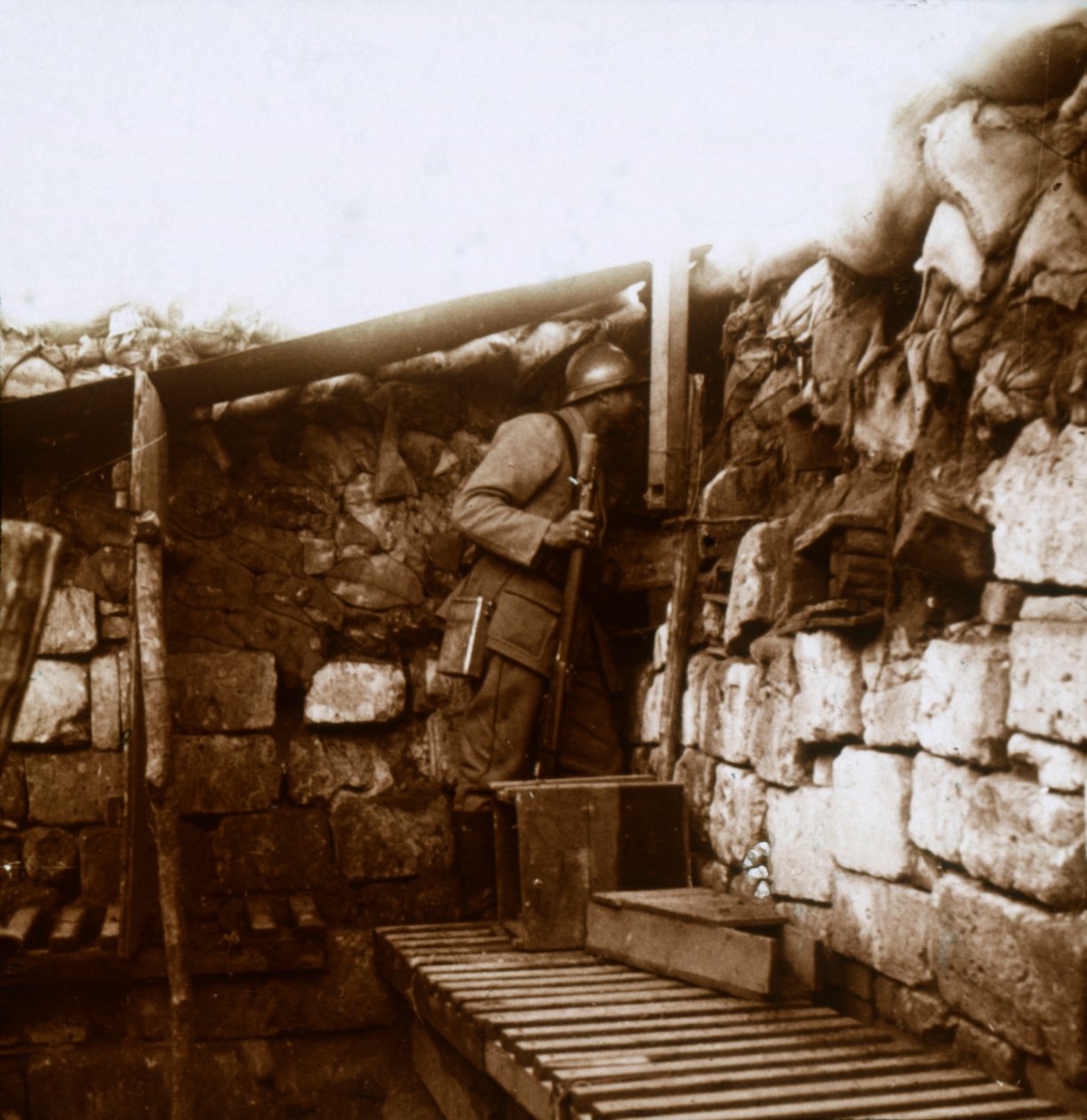 Look-out, Champagne, Frankrike, c1914-c1918 av Unbekannt