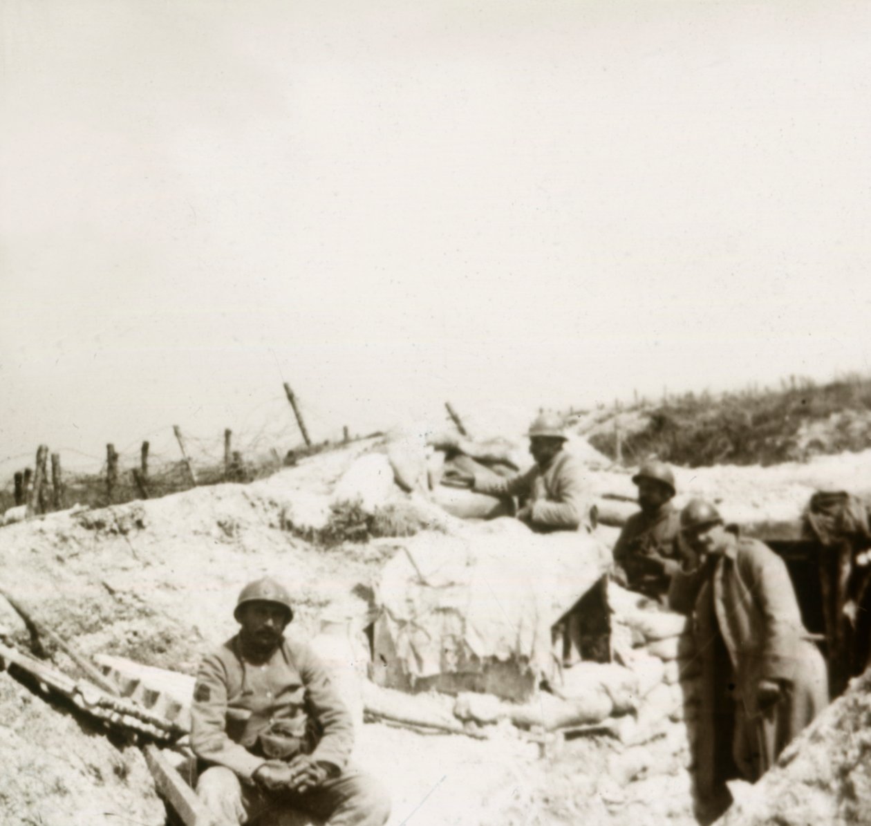 Utkikkspost, Massiges, Nord-Frankrike, c1914-c1918. av Unbekannt