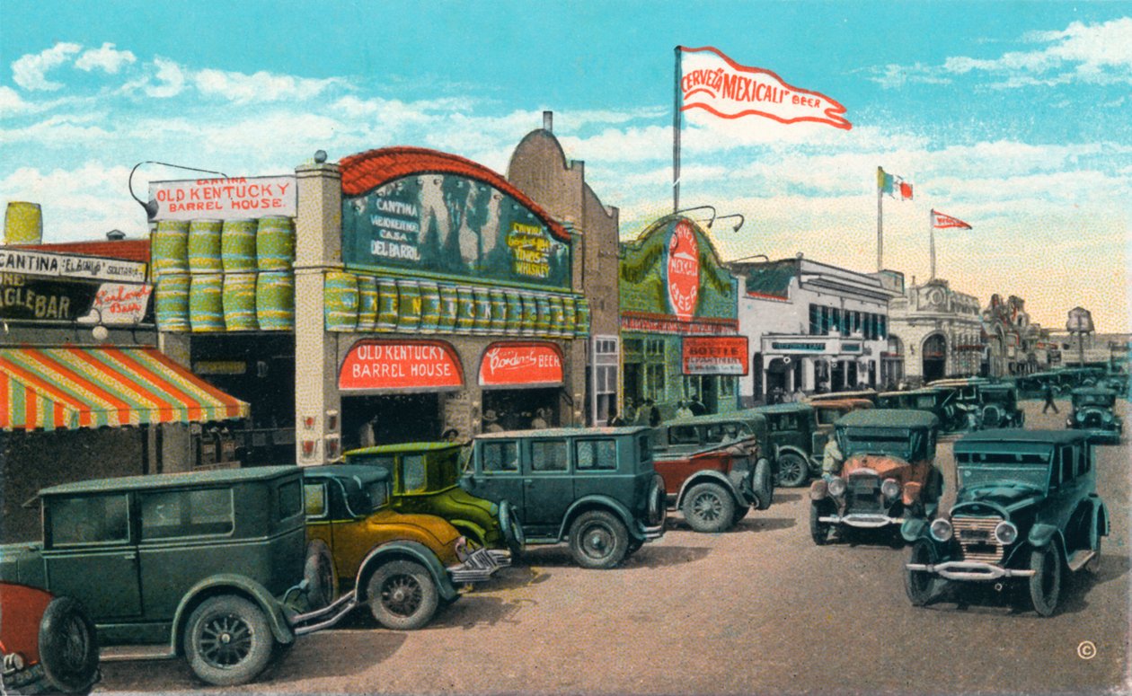 Ser nordover på Main Street, c1939 av Unbekannt
