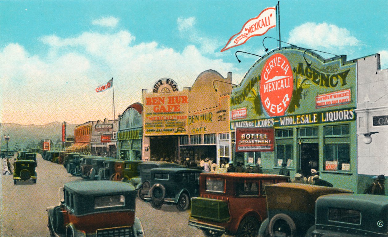 Ser sørover på Main Street, c1939 av Unbekannt