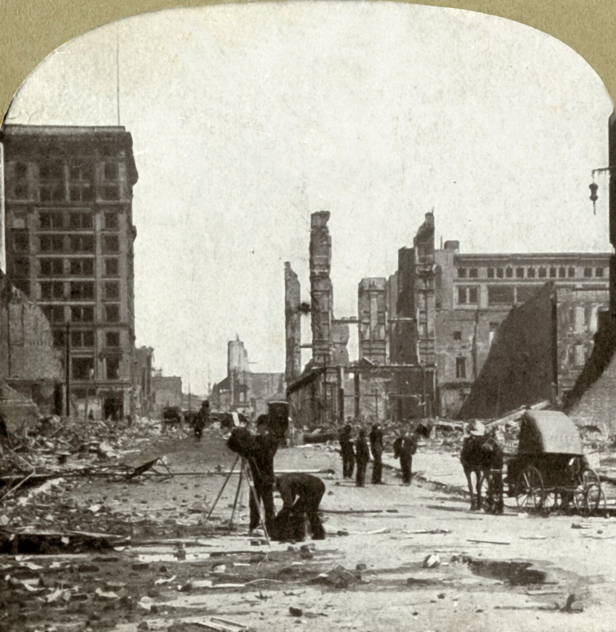 Ser opp Grant Ave. fra Market St., 1906. av Unbekannt