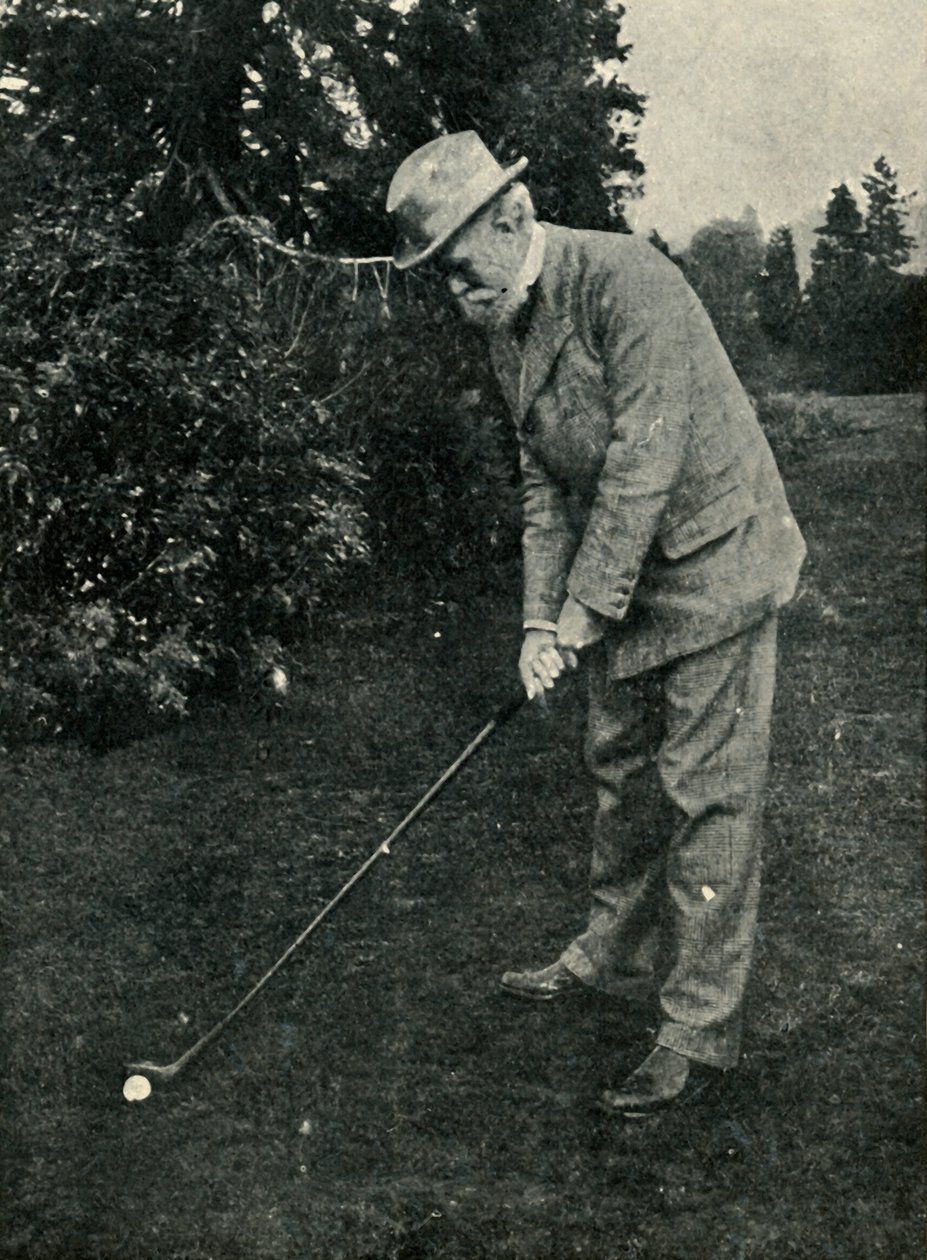 Lord Avebury har nylig tatt til golf, 1901. av Unbekannt